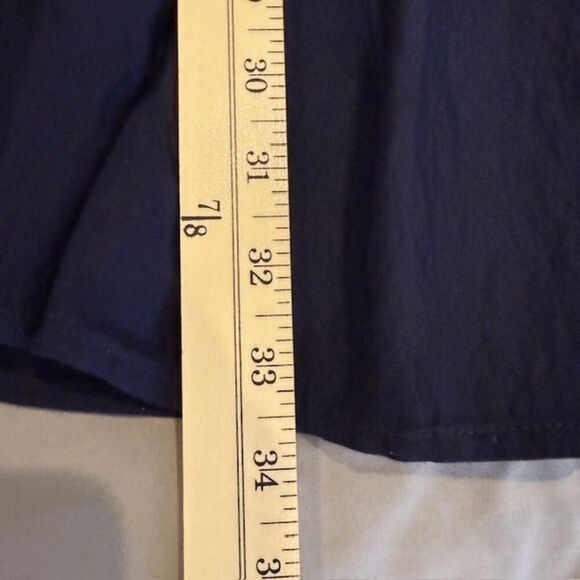 Maje Long Sleeve Mini Dress Navy Blue Tie Front Cinched Waist REPAIR Size Small - Picture 13 of 15